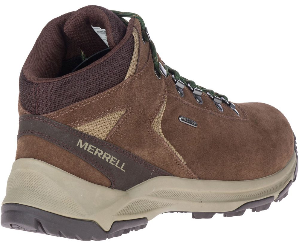 Merrell Vandrestøvler Herre - Erie Mid Waterproof Wide Width - Brune - KVA390128